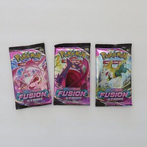 (#127) Pokemon Sword & Shield Fusion Strike Game Card 3-Pack